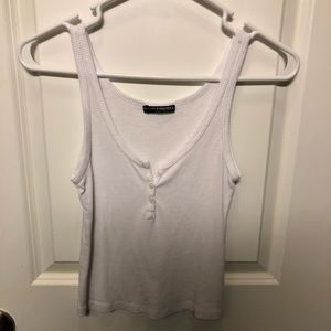 Brandy Melville white crop tank